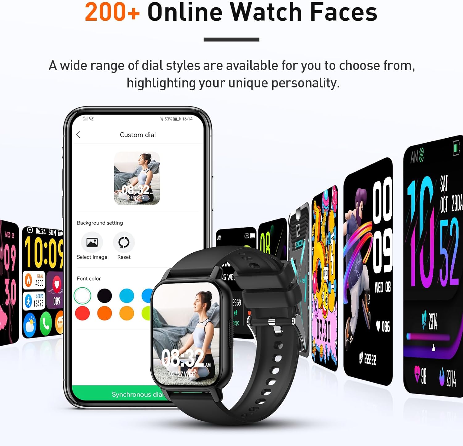 Smart Watch, 1.95" Smartwatch for Men Women(Answer/Make Call), 2025 New Fitness Watch with 110+ Sports Modes, Fitness Activity Tracker with Heart Rate/Pedometer/Sleep/IP68 Waterproof for Android iOS - Image 7